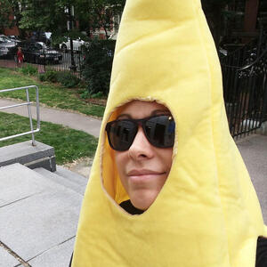 photo of Diana Colon in banana costume